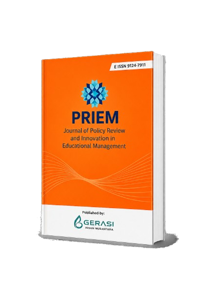 					View Vol. 1 No. 2 (2026): Juli 2026: Journal of Policy Review and Innovation in Educational Management (PRIEM)
				